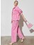 Berrak Tüzünataç x Wrangler Cepli Loose Fit Normal Bel Pembe Barrel PANTOLON-W2H7 2