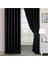 Siyah Karartma Blackout Fon Perde, 1/3 Sık Pile, Tek Kanat, 70 x 260 cm 1