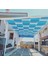 Mavi Su Geçirmez Oxford Kumaş Dekoratif Gölgelik 0.5m x 3m 1