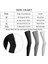 3 Çift Tam Sıkıştırmalı Bacak Kolluğu Uv Koruması Doğa Sporları Bisiklet, 3 Renk, M (Yurt Dışından) 2