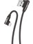 Apple Uyumlu Safe Lightning USB 90 Derece Hasır Örgülü Oyuncu Şarj Kablosu MIDI593K 1