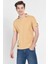 Russel Kahve Polo Yaka Baskılı Erkek Tshirt 1