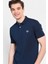 Lakes Lacivert Polo Yaka Nakışlı Erkek Tshirt 1