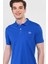 Lakes Mavi Polo Yaka Nakışlı Erkek Tshirt 1