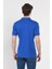 Lakes Mavi Polo Yaka Nakışlı Erkek Tshirt 4