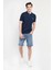 Lakes Lacivert Polo Yaka Nakışlı Erkek Tshirt 4