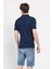 Lakes Lacivert Polo Yaka Nakışlı Erkek Tshirt 5