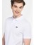 Lakes Beyaz Polo Yaka Nakışlı Erkek Tshirt 2