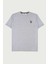 Bass Gri Bisiklet Yaka Baskılı Erkek Tshirt 3