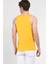 Pebble Sarı Sıfır Kol Oversize Baskılı Erkek Tshirt 3