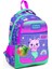 Üç Gözlü Kız Çocuk Ilk ve Orta Okul Çantası - Mor Pembe Unicorn 1