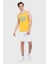 Pebble Sarı Sıfır Kol Oversize Baskılı Erkek Tshirt 5