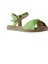 Yeşil Deri Kadın Espadril Sandalet 01WU5206 3