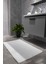 Plain Tekli Banyo Paspası %100 Pamuk 60x100 Beyaz 2
