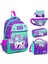 Yeşil Mor Pegasus Beşli Okul ve Günlük Çanta Seti - Kız Çocuk 1
