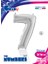Grabo Rakam Folyo Balon 26" Gümüş -7- 1