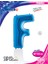 Grabo Harf Folyo Balon 40" Mavi -F- 1