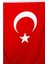 Türk Bayrağı 50X75 cm Alpaka Kumaş - Sopalı 2