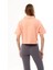 Fancy Kadın Polo Yaka Göğsü Nakış Detaylı Oversize Crop Tişört 4