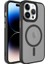 Apple iPhone 12 Pro Max Kılıf Flet Wireless Şarj Özellikli Mat Arka Yüzey Siyah 1