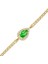 Altın Yeşil Taşlı Damla Anturaj Bileklik 1