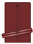 Çizgi Tasarımlı 5mm Ekstra Kaydırmaz Doğal Kauçuk Yoga Matı Pilates Mat 185 X 68 cm Bordo 1