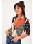 Kadın Patchwork Klasik Yaka Uzun Kol Gömlek 2