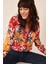 Kadın Klasik Yaka, ÇiçekliÇok Renkli, Gömlek 3
