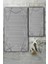 Gümüş Şeritli Gri Banyo Halı Takımı (60 x 100 - 40 x 60) - CP1098 1
