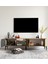 Tarz Raflı 180 cm Metal Kulp Tv Ünitesi (Sepet - Antrasit) DUBLIN002 3