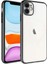 Apple iPhone 11 Kılıf Riksos Sert Mika Kapak Lens Korumalı Renkli Siyah 1