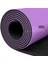 Çizgi Tasarımlı 5mm Ekstra Kaydırmaz Doğal Kauçuk Yoga Matı Pilates Mat Mor 3