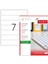 Lazer Etiket TW-2107 100 A4 Sayfa Laser Etiket 192.5 x 39 mm Boyutunda 1 A4 Sayfada 7 Etiket 1