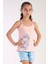 Pamuklu Kız Çocuk Ip Askılı Şortlu Pijama Takım 2
