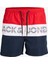 Jack & Jones Jpstfiji Jjswim Colorblock Sn Kırmızı Erkek Deniz Şortu 12227260-Chine 1