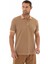Erkek % 100 Pamuk Regular Fit Parça Boyama Polo Yaka T-Shirt Y25374376001 3