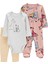 Kız Bebek Tulum Body Pantolon Set 3'lü Paket 1