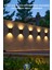2 Adet Modern Solar Güneş Enerjili 4 Ledli Bahçe Aydınlatması Aplik Sarı Işık LED Lamba 2