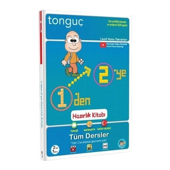Tonguç Akademi 1'den 2'ye Tüm Dersler Hazırlık Kitabı