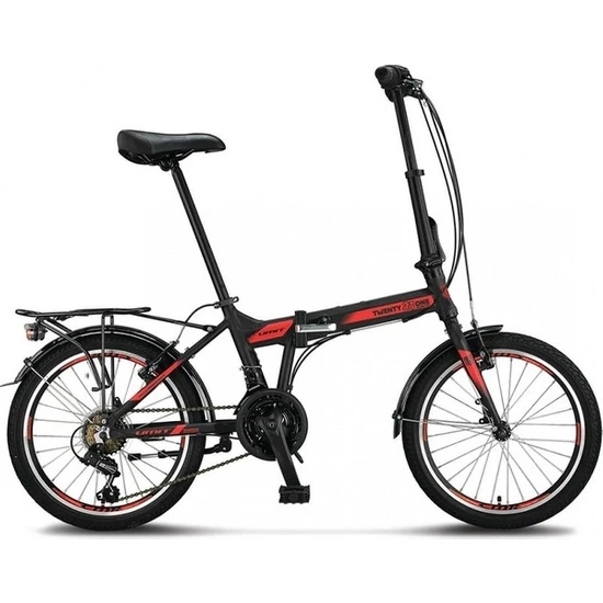Ümit Bisiklet Folding 2033 Twenty One  Shimano 21VITES Katlanır Bisiklet Siyah-Kırmızı