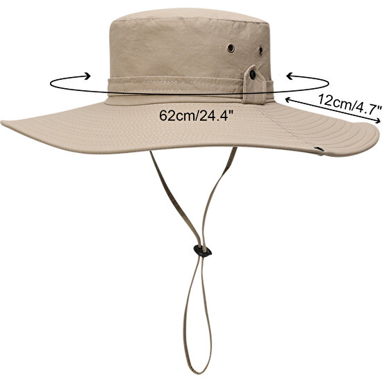 Gahome Uv Koruma Güneş Şapkası - Açık Gri (Yurt Dışından)