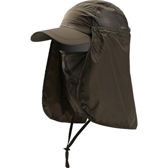 Gahome Uv Koruma Güneş Şapkası - Koyu Yeşil (Yurt Dışından)