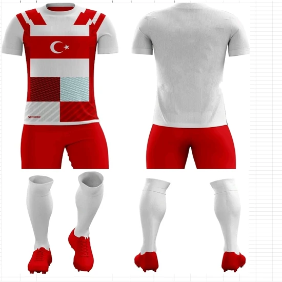 Emre Spor Futbol Forması Türkiye Forma +Şort +Tozluk Türkiye