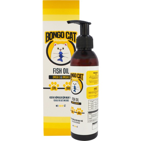 Bongo Cat Fish Oil 200GR. (Insanlar ve Evcil Hayvanlar Fiyatı