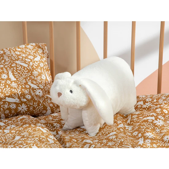 English Home Bunny Polyester Dekoratif Tekli Bebe Dekoratif Kırlent 36 x 40 cm Ekru