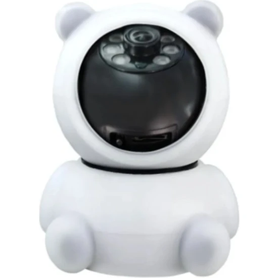 Ozmik CMR22 Panda 360° 1080P Ip Güvenlik Kamerası Gece Görüşlü LED Işıklı Alarmlı Ip Wifi Kamerası