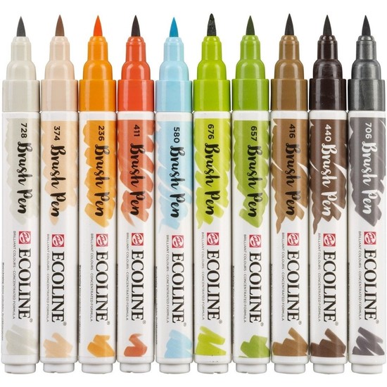 Talens Ecoline Brush Pen 10LU Mimari Fiyatı Taksit Seçenekleri