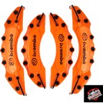 Modifiyecim Turuncu Brembo Kapartmalı Kaliper Kapağı 4'lü Set