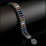 Seven Art Jewelry Obsidyen Havlit Ametist Kaplangözü Yıldız Taşı Hint Akiği Sodalit Jasper Kırmızı Akik Bileklik