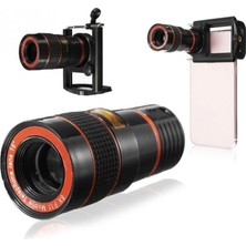 Toptan Bulurum 8X18 Zoom Teleskop Telefon Kamera Lensi Mini El Dürbünü